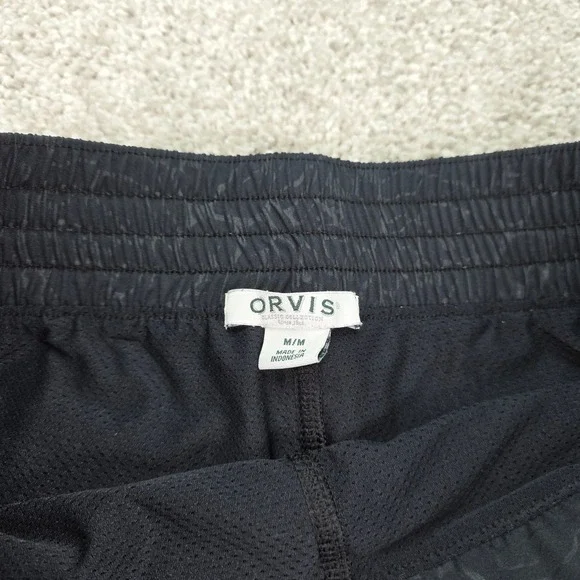 Orvis Womens Black Floral Active Skort Size Medium Zip Pockets Hiking Golf - Picture 2 of 7